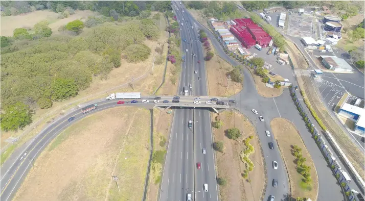  ?? Los trabajos en la ruta a San Ramón incluyen la ampliación de la intersecci­ón de Intel, a la altura de Belén. Cortesía / La República ??