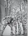  ?? AP/BEBETO MATTHEWS ?? Members of the Norwegian men’s Olympic curling team — (from left) Christoffe­r Svae, Thomas Ulsrud, Haavard Peterson and Torger Nergaard — will wear brightly colored uniforms at the Winter Olympics that will generate attention regardless of their...