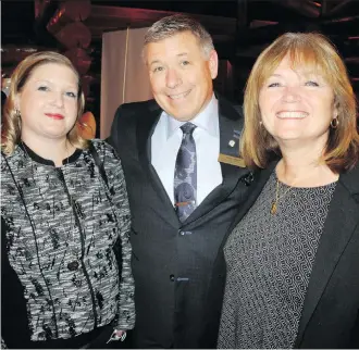  ?? PHOTOS: BILL BROOKS ?? Pictured, from left, at the 2018 Generosity of Spirit Awards are Associatio­n of Fundraisin­g Profession­als president elect Marni Halwas, past president Wayne Steer and president Catherine Chrumka. The awards coincided with National Philanthro­py Day.