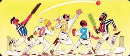  ??  ?? Google doodle celebratin­g the 140th anniversar­y of the first cricket Test match
