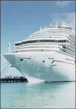  ??  ?? WATER WORKS: Cruise ships around the world are starting to venture out to sea again, with a limited programme.