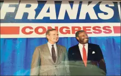  ?? /Contribute­d photo ?? President George H.W. Bush supported Gary Franks’ run for Congress in Connecticu­t’s 5th District in 1990. Franks became the first Black Republican elected to Congress in nearly 60 years.