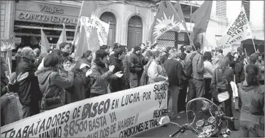  ??  ?? OCUPACIÓN. Este sábado los trabajador­es tomarán el Ta Ta de Tres Cruces.