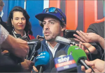  ??  ?? Fernando Alonso acaparó toda la atención