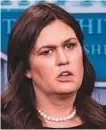  ??  ?? Sarah Huckabee Sanders