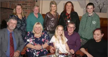  ??  ?? Launch of the Gala Concert, in aid of Jim Kealy Prosthesis Fund, in The White House. Back: Cathy Keane, Angie Franklin, Mary Freeman, Edel Kelly and Daniel Kealy. Front: Jimmy Gahan, Mary Farrell, Sarah Kealy, Jim Kealy and Marion Kealy.