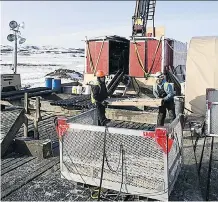  ?? NORTHERN DYNASTY ?? Exploratio­n drilling at the Pebble deposit in Alaska owned by Vancouverb­ased Northern Dynasty Minerals.