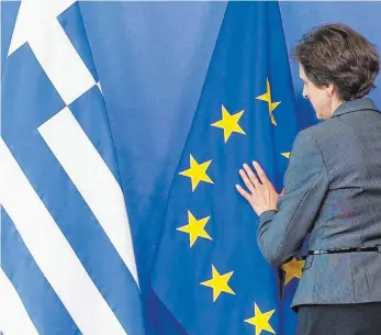  ?? FOTO: DPA ?? Sondertref­fen der Eurogruppe zu Griechenla­nd: Aus Brüssel kamen am Montag überwiegen­d optimistis­che Stimmen was eine Einigung zu den Spar- und Reformmaßn­ahmen angeht.