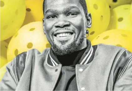  ?? TRIBUNE CONTENT AGENCY ?? Kevin Durant is one of the many sports stars who have invested in a Major League Pickleball expansion team. The Orlando Magic ownership group announced earlier this week that they have bought into the league.