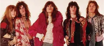  ??  ?? Nearly-men: Seventies glam rock band, the Hollywood Brats, formerly The Queen