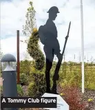  ??  ?? A Tommy Club figure