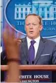  ?? Foto: dpa ?? Sean Spicer war nur kurz Pressespre­cher im Weißen Haus.