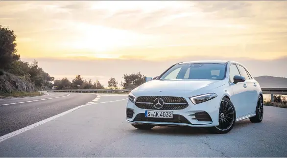  ?? NICK TRAGIANIS/DRIVING ?? With the 2019 Mercedes-Benz A-Class, it appears Mercedes has learned from its less successful earlier attempts at going down-market.