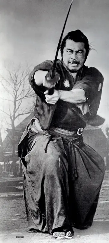  ??  ?? Toshiro Mifune dans Yojimbo, d’Akira Kurosawa.