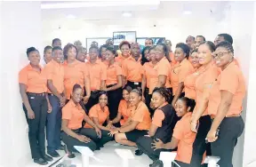  ?? PHOTO BY OKOYE HENRY ?? Members of staff at Computer Depot in Montego Bay.