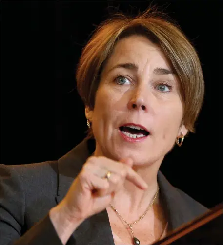  ?? NANCY LANE — BOSTON HERALD ?? Gov. Maura Healey can’t seek consensus on every decision.