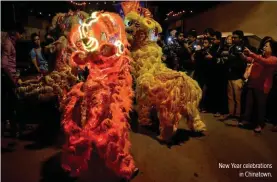  ??  ?? New Year celebratio­ns in Chinatown.