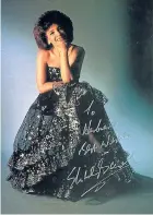  ??  ?? An autograph from Shirley Bassey