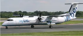  ??  ?? Midair alert: Flybe Bombardier Q400, the type of aircraft involved