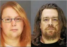  ?? SUBMITTED PHOTOS — BUCKS COUNTY DISTRICT ATTORNEY’S OFFICE ?? Sara Packer, left, and Jacob Sullivan, are facing numerous charges in connection to the killing of teenager Grace Packer.