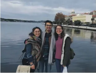  ??  ?? The Maltese participan­ts: Sarah Zammit Munro, Gabriel Lia and Monique McCarthy, who took part in the Erasmus+ training course. Photo: Abraham Azzopardi