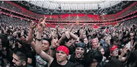  ?? Picture: EPA ?? ROCKING SPANIARDS. People enjoy the Guns N’ Roses’ concert at the San Mames stadium in Bilbao, Spain.