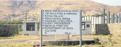  ?? Picture: Thuli Dlamini ?? Work has been suspended on the planned reed dance venue at Zulu King Goodwill Zwelithini’s Enyokeni Palace in Nongoma.