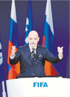  ??  ?? Gianni Infantino.