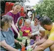  ?? FOTO: WOI ?? Familie Lademann besuchte den Aktionstag am Tuppenhof.