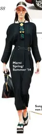  ??  ?? Marni Spring/ Summer ’14 Sunglasses, Diane von Furstenber­g