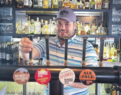 ?? PHOTO: SUPPLIED ?? On tap . . . Burkes Brewing Co founder Sebastian Burke is focused on building his craft brewery business in the Mackenzie.
