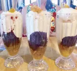  ??  ?? The famous halo-halo of Aling Taleng’s restaurant in Pagsanjan