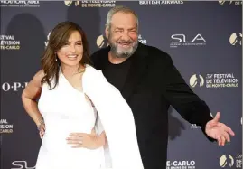  ?? (Photo Jean-François Ottonello) ?? Complices depuis  ans, Mariska Hargitay et son producteur Dick Wolf n’ont eu cesse de porter à l’écran le fléau des violences sexuelles.