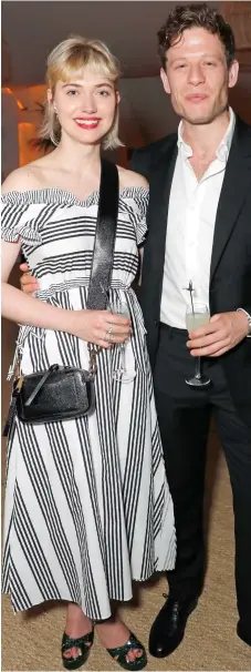  ??  ?? Besotted: James Norton and Imogen Poots in Cannes