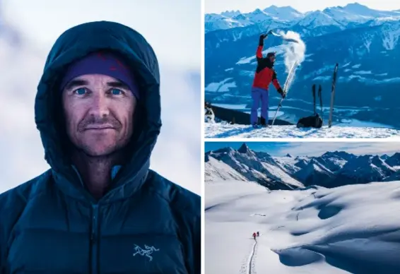  ??  ?? Greg Hill’s ski career was built on pushing the boundaries of possibilit­y. Now he’s looking to push the limits of low impact adventures.