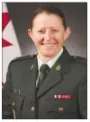  ?? CANADIAN ARMED FORCES PHOTO ?? WO Charlene Arsenault.