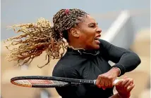  ??  ?? Serena Williams withdrew from the French Open because of a season-ending Achilles tendon injury.