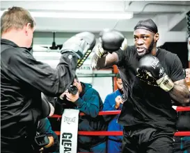  ??  ?? Deontay Wilder tiene al inglés Anthony Joshua como rival a corto plazo