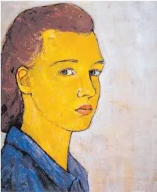  ??  ?? Charlotte Salomon, links im Selbstbild­nis von 1940, hat gemalt bis zu ihrer Verhaftung.