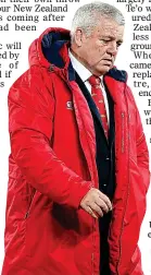  ??  ?? HEADACHE:
Warren Gatland will be minded to start Warburton