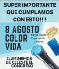  ?? CEDOC PERFIL ?? LINTERNA. Para el “iluminar” el Congreso el miércoles próximo.