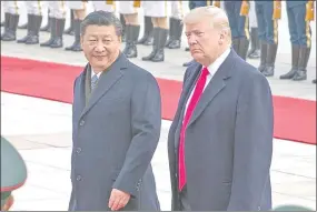  ??  ?? Los gobernante­s de China, Xi Jinping (i) y de los Estados Unidos, Donald Trump. (EFE)