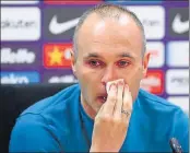  ?? REUTERS ?? ■ Andres Iniesta has announced that he will be leaving Barcelona at the end of the season and will move to China.