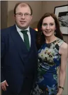  ??  ?? Macra National president and newly married James Healy, Donoughmor­e and his wife Marie from Boherbue.