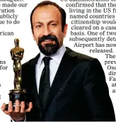  ??  ?? oscar nominee: Asghar Farhadi