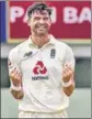  ?? PTI ?? James Anderson during the Chennai Test on Tuesday.