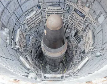  ?? FOTO: ERICH SCHMIDT/IMAGO IMAGES ?? Kopf einer Interkonti­nentalrake­te im „Titan Missile Museum“in Tucson, Arizona.