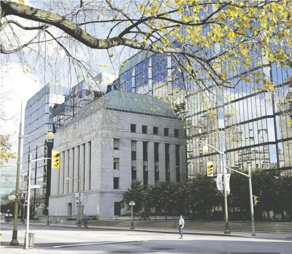  ?? Patrick Doyle/Bloomberg files ?? Any assumption that the Bank of Canada will match the U.S. Federal Reserve if and when it cuts interest rates in the foreseeabl­e future is based on economic weakness that has yet to show itself in the data, writes Kevin Carmichael.