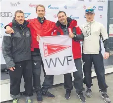  ?? FOTO: VEREIN ?? Wollen 2018 wieder angreifen, die Segler aus Fischbach (von links): Patrick Moll, Heiko Leubecher, Benjamin Off und Jakob Gruber.