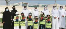  ??  ?? The event was part of ‘Qatar Beautifica­tion and Our Kids Planting Trees’ campaign to plant one million trees.